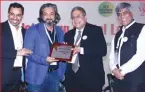  ??  ?? Shubhodip Pal, CMO, Micromax receiving the award for putting in place a “Digital led innovative GTM Practices at Micromax” from Pardeep Gupta, CMD, CyberMedia