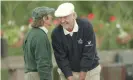  ?? Photograph: Tom Kidd/Alamy ?? Sean Connery playing golf at Gleneagles with Jackie Stewart, 2016.