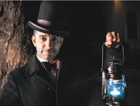  ?? Audrey Penven / San Francisco Ghost Hunt ?? Magician and ghost guide Christian Cagigal leads a Zoom tour through some of San Francisco’s haunted histories.