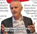  ?? ?? CONCERNS Green Party MEP Ciaran Cuffe