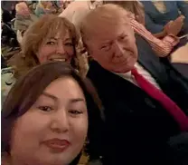  ?? FACEBOOK ?? Cindy Yang, left, gained access for a top Communist Party of China official to highprofil­e events featuring Donald Trump’s aides and family members.