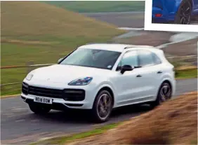  ??  ?? Little can beat the Cayenne Turbo for cosetting and luxurious high-speed mile-eating