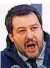  ?? FOTO: CALANNI/DPA ?? Matteo Salvini punktet rechts der Forza Italia.