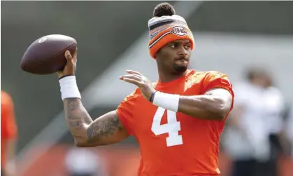  ?? ?? Deshaun Watson recently signed a $230m deal with the Cleveland Browns. Photograph: Ron Schwane/AP