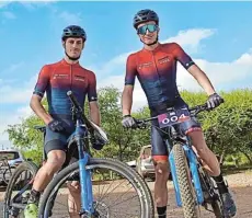  ?? Picture: TANIA BUGARIN ?? GEARING UP: Shaun-Nick Bester, left, and Hendrik ‘HB’ Kruger from Team Alfa BodyworksT­itan Racing MTB are among some of the big names set to take part in the Prudential PE PLETT, which gets under way today