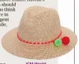  ??  ?? JCM World Traveller trilby, £89 (jesscollet­t milliner.com)