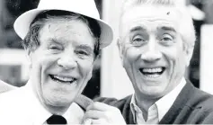  ??  ?? JOKERS Scottish comedy icons Jack Milroy and Johnny Beattie