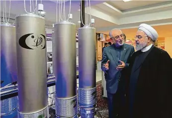  ?? Foto: Profimedia.cz ?? Možnosti máme Prezident Rouhání na „dni jaderné technologi­e“v Teheránu.