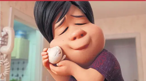  ?? PIXAR ?? In Bao, Domee Shi tells the story of a mother whose dumpling comes to life.