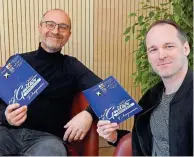  ?? GMPU/KK ?? Helmut Weinhandl und Florian Palier organisier­en die „Guitar Days“in Klagenfurt