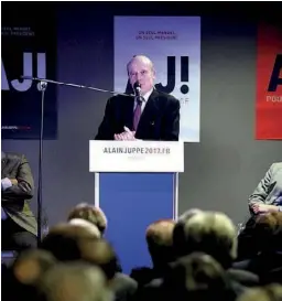  ??  ?? Alain Juppé, au Stade des Alpes, à Grenoble, le 10 février 2016.