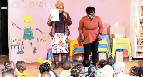 ?? Picture: SUPPLIED ?? READING PROJECT: Yizani Sifunde aims to infuse underserve­d communitie­s in the Eastern Cape with high-quality early childhood developmen­t training and an abundance of books
