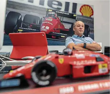  ?? Foto: dpa ?? Gerhard Berger zu seiner Zeit bei Ferrari: „Da findest du auf einmal 100 Leute, die dir jeden Tag sagen, wie toll du bist.“