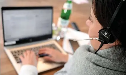  ??  ?? ‘Working from home isn’t just a response to Covid. It’s a long-term benefit that will really take hold in 2022 and beyond.’ Photograph: Sascha Steinbach/EPA