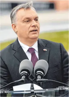  ?? FOTO: DPA ?? Viktor Orbán liegt in den Umfragen klar vorn.