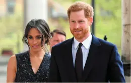  ??  ?? Room for optimism? Meghan Markle and Prince Harry