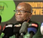  ?? Picture: Thapelo Morebudi ?? Jacob Zuma announced last weekend that he could not vote for the ANC as it is today, and will support the new Umkhonto we Sizwe party in next year's elections.