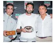  ??  ?? La premiazion­e di Itacentodu­e, FY 61 di Adriano Calvini vincitore dell’ICE Cup di Santa Margherita.