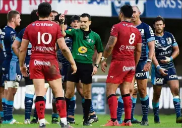  ??  ?? Liam Messam, en toute fin de match contre Montpellie­r, avait écopé d’un carton rouge puis de quatre semaines de suspension. Le RCT, qui avait fait appel de la décision, a été entendu. Le troisième ligne néozélanda­is peut donc être aligné contre La Rochelle, dès cet après-midi. (Photo AFP)