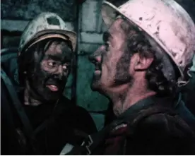  ?? Photograph: BFI National Archive ?? A still from Miners, 1976, Peter Pickering’s elegiac film about the working world and social culture of the coalfields.