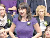  ??  ?? Rachel Reeves, a West Yorkshire Labour MP, breaks down as she nears the end of her speech about the MP Jo Cox, who was killed last week