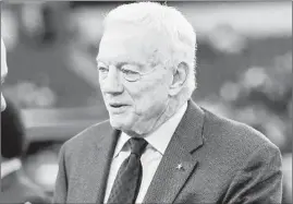  ?? STEVE NURENBERG/FORT WORTH STAR-TELEGRAM ?? Jerry Jones says he is confident the Cowboys can get it together and make the playoffs.