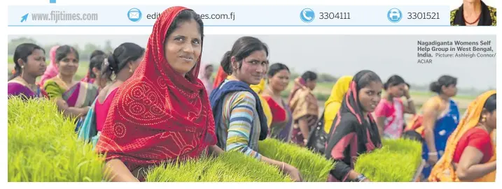  ?? Picture: Ashleigh Connor/
ACIAR ?? Nagadigant­a Womens Self Help Group in West Bengal, India.