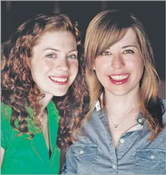  ?? Kim Fox ?? HEATHER COCKS, left, and Jessica Morgan were inspired by the Will and Kate romance to write 2015’s “The Royal We.” The popular bloggers are gearing up for a new royal wedding.