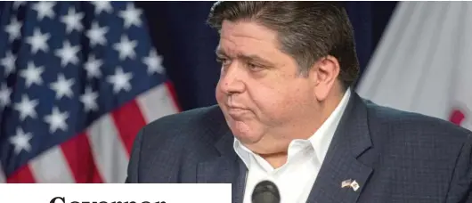  ??  ?? Gov. J.B. Pritzker’s graduated income tax plan was recently rejected by voters.