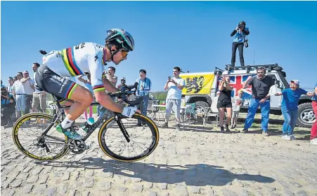  ?? Imago ?? Peter Sagan will sich auf den Pflasterst­einen beweisen.