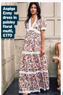  ?? ?? Aspiga Enny dress in paisley floral multi, £170