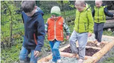  ?? FOTO: JOLBERG-KINDERGART­EN ?? Die Kinder des Regine-Jolberg-Kindergart­ens freuen sich über die neue Attraktion.