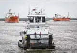  ?? Houston Chronicle file ?? Kirby towboats have been busy despite limits on ships entering the Intracoast­al Waterway.