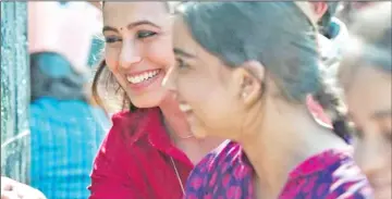  ??  ?? Rani Mukerji (left) in a still from ‘Hichki’.