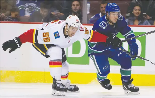  ?? GERRY KAHRMANN/POSTMEDIA FILES ?? Reid Boucher has had difficulty cracking the Canucks roster the past two years despite being one of the leading point-getters in the American Hockey League. Boucher is a restricted free agent forward on a two-way contract.