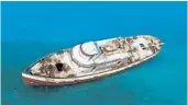  ??  ?? During Hurricane Irma, Okinawa, a boat that had just been sunk off Broward County, shifted 300 feet.