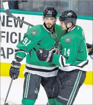  ?? AP PHOTO ?? Players on top NHL lines, like Tyler Seguin, left, and Jamie Benn are expected to go head-to-head with the other team’s top lines.