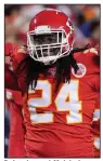  ?? (AP/Ed Zurga) ?? Defensive end Melvin Ingram
“has brought a great attitude to the room,” according to Kansas City Coach Andy Reid, which is something that can’t be said when he left Pittsburgh earlier this season.