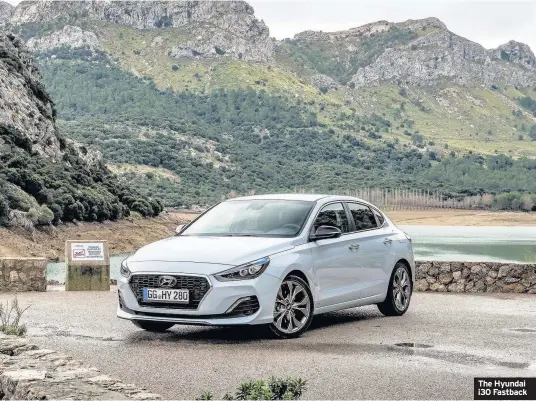  ??  ?? The Hyundai i30 Fastback