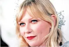  ??  ?? Dunst will produce and star with Clooney in a dark comedy for YouTube. — File photo