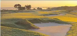  ?? LOST PINES RESORT ?? The long par-5 third hole at Wolfdancer serves up dramatic views of central Texas and plenty of danger in its many bunkers.