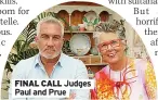  ?? ?? FINAL CALL Judges Paul and Prue