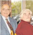  ?? FOTO: JOHANNEES REICHERT ?? Josef Glaser (im Bild mit Frau Ella) ist seit 40 Jahren Mitglied im VdkOrtsver­band Unterschwa­rzachMühlh­ausen.