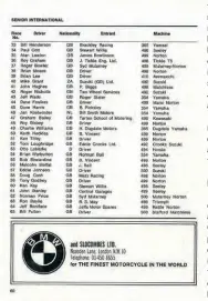  ??  ?? 1972 Senior TT entry list