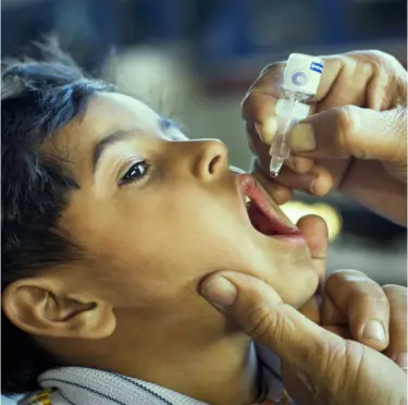  ??  ?? Outbreak Vaccinatio­n is key to curbing the spread of the dreaded polio virus.