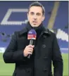  ??  ?? SKY Sports pundit Gary Neville