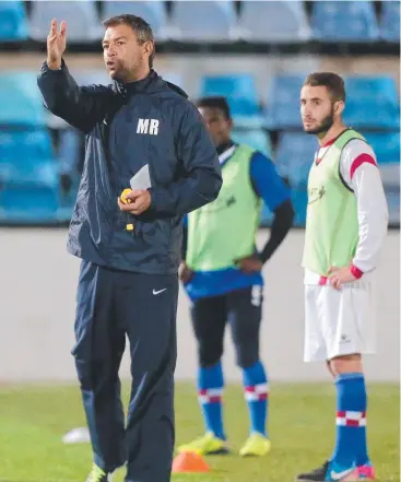  ??  ?? PERPLEXED: Phoenix coach Mark Rudan was surprised by the red card call on Ryan Lowry