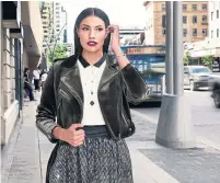 ?? HILLBERG & BERK ?? Ashley Callingbul­l, a Cree model and activist, stars in an ad for the fall collection of Canadian jewelry company Hillberg &amp; Berk.