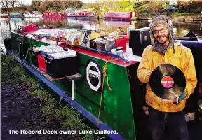  ??  ?? The Record Deck owner Luke Guilford.