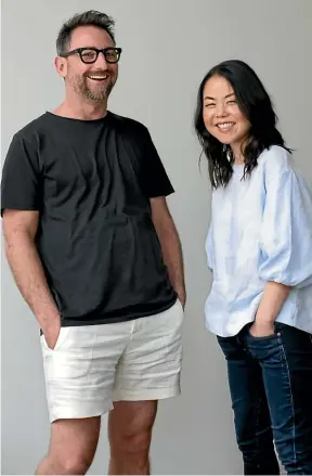  ?? ?? Podcast host James Hurman and Lisa King, founder of Eat My Lunch and co-creator of AF.